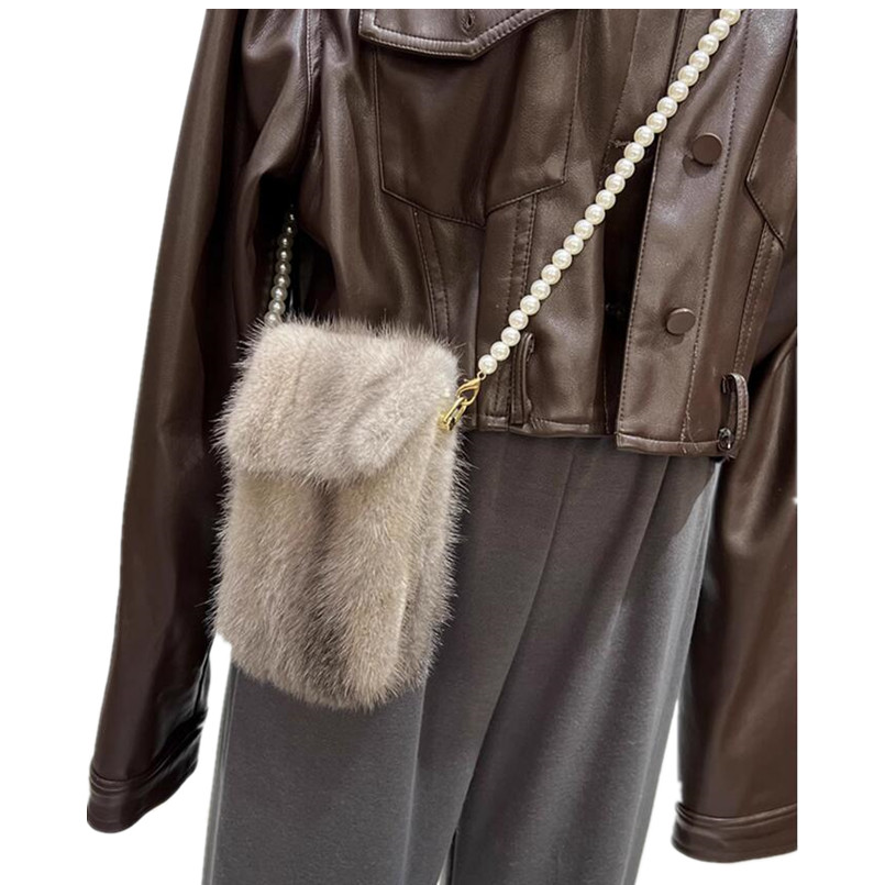 Luxury Bags Consignment - Bag for Women Genuine Mink Fur