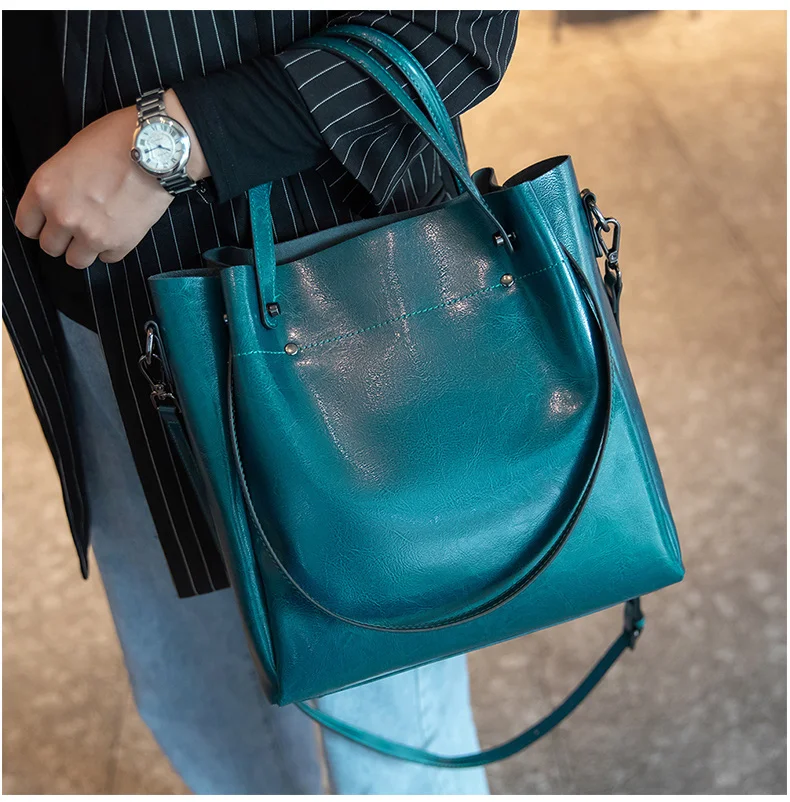 Genuine Leather Tote Bag for W - Xl Luxury Bags 리뷰 및 가격