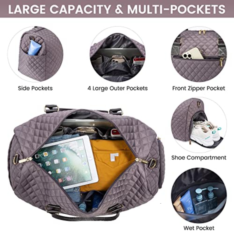 Travel Duffle Bag, Weekender B - Weekender Bag Duffle 리뷰 및 가격