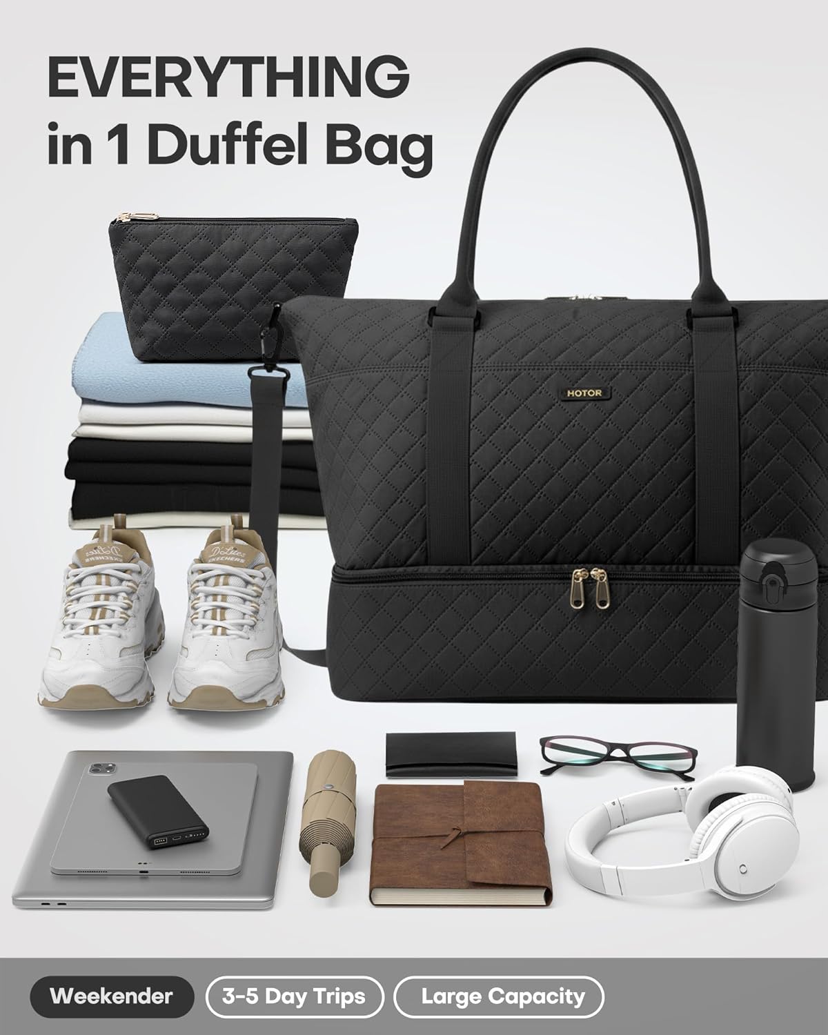 HOTOR Travel Duffel Bag - Week - Weekender Bag Duffle 리뷰 및 가격