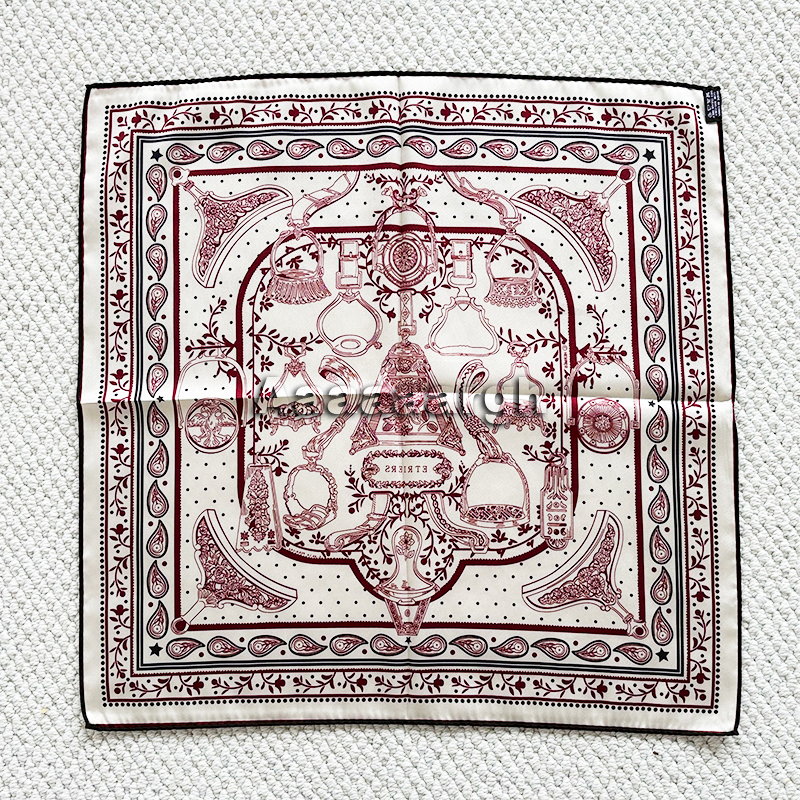 Double Faced Print Scarf Silk  - Luxury Bags Hong Kong 리뷰 및 가격