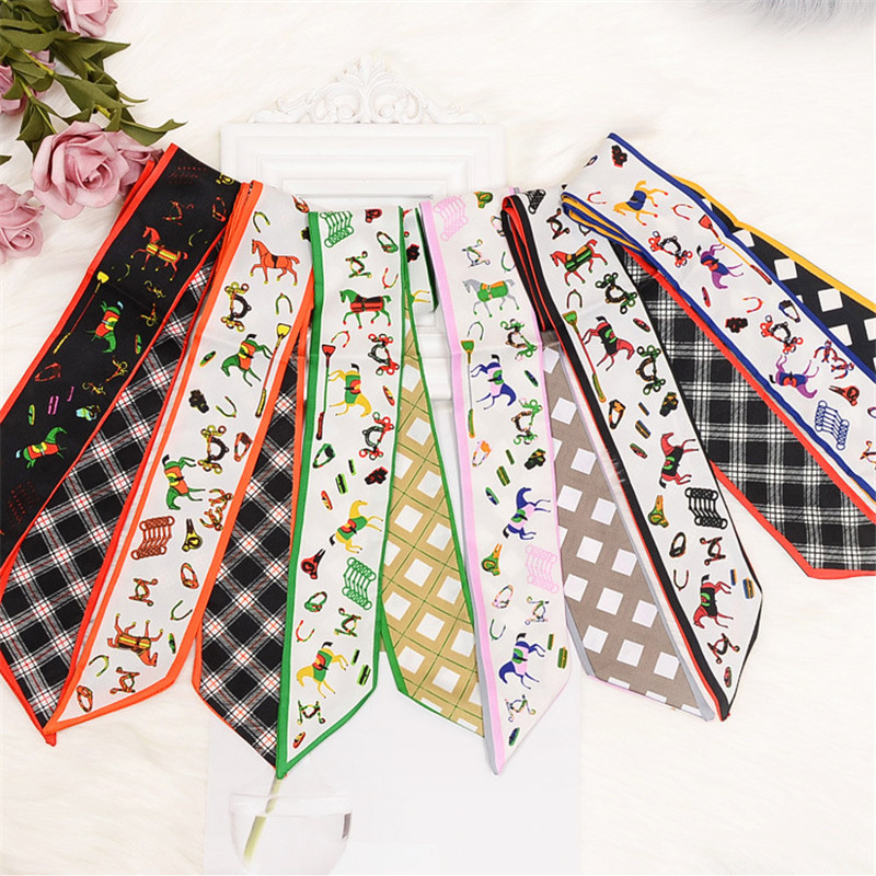 Horse Plaid Skinny Scarf Women - Luxury Bags Expensive 리뷰 및 가격