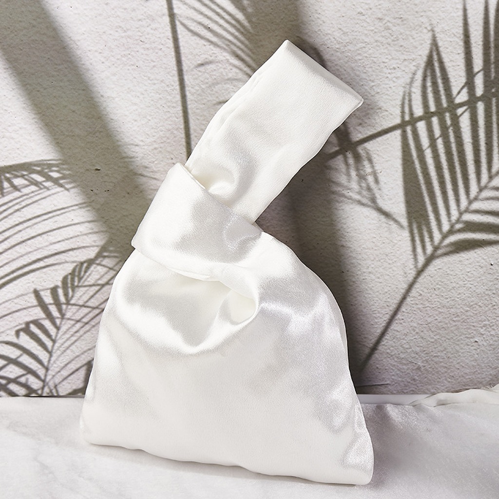 Women Silk Satin Knot Wrist Ba - Luxury Bags Consignment 리뷰 및 가격