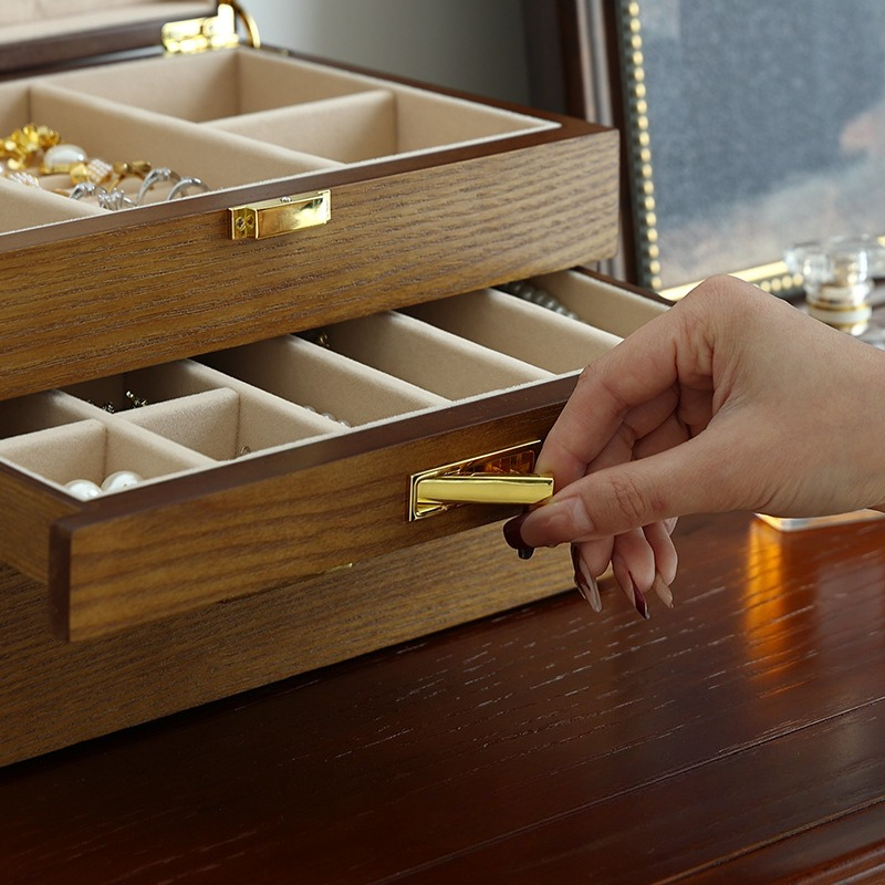 Wooden Jewelry Box Large Luxur - Luxury Bags List 리뷰 및 가격
