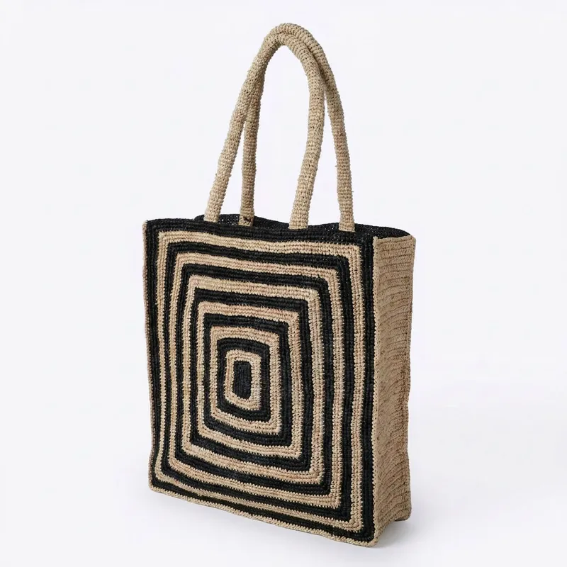 Striped raffia woven straw bag - Luxury Bags For Women 리뷰 및 가격
