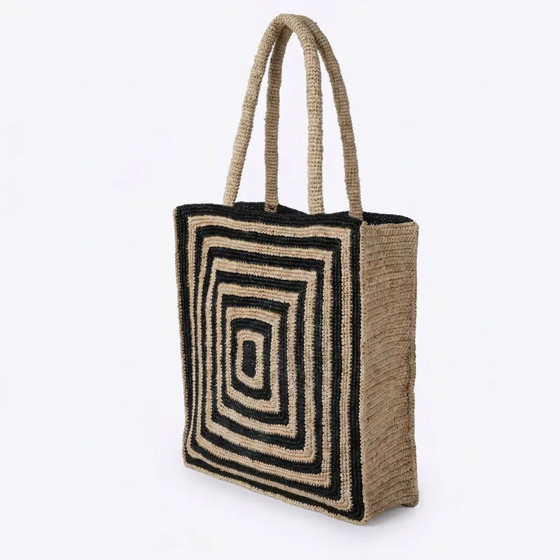Striped raffia woven straw bag - Luxury Bags For Women 리뷰 및 가격