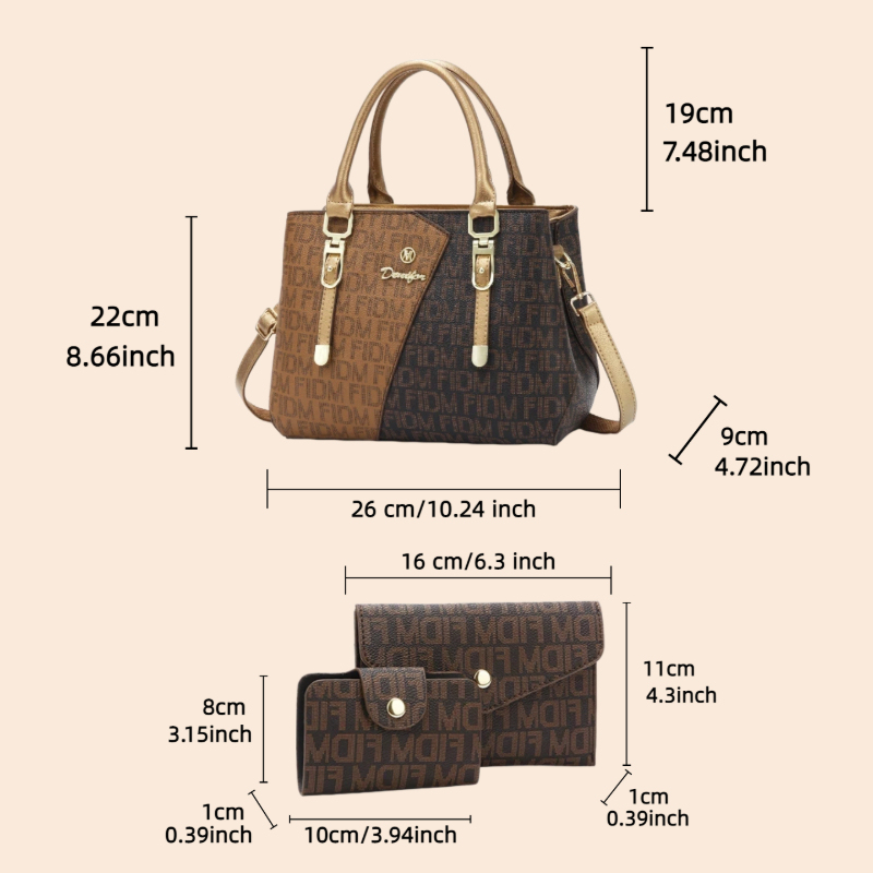 3-piece women's bag set, luxur - Luxury Bags For Women 리뷰 및 가격