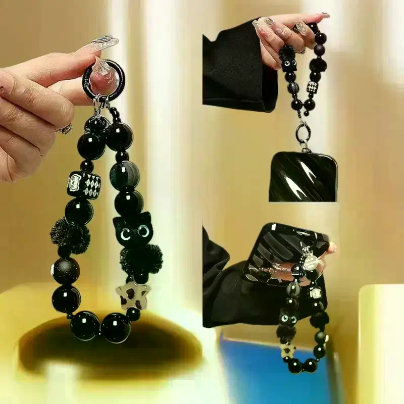 Luxury Black Fluffy Cat Phone  - Luxury Bags For Women 리뷰 및 가격