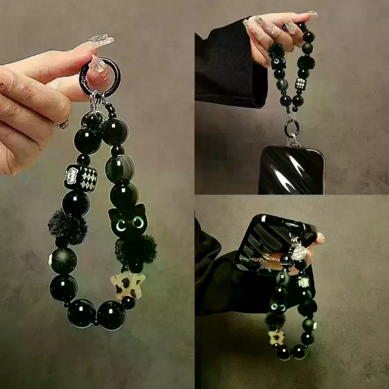 Luxury Black Fluffy Cat Phone  - Luxury Bags For Women 리뷰 및 가격