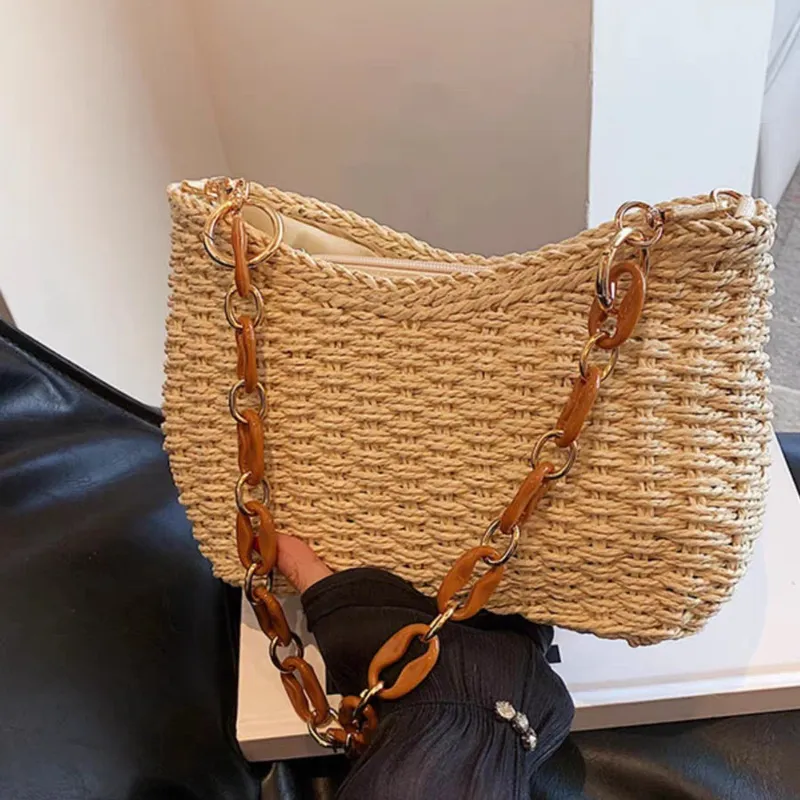 Straw Woven Shoulder Bag for W - Luxury Bags For Women 리뷰 및 가격