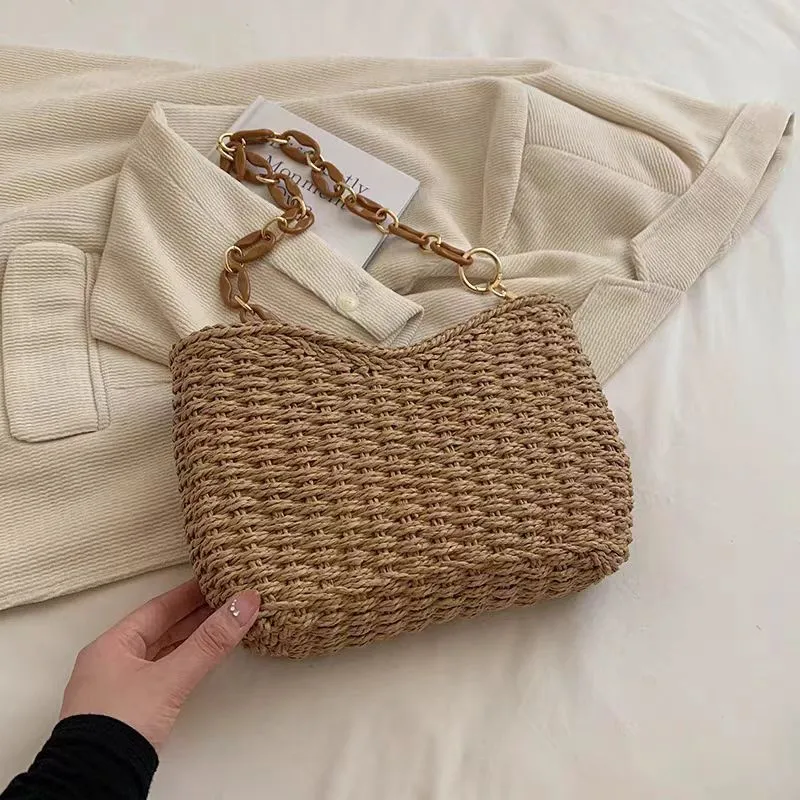 Straw Woven Shoulder Bag for W - Luxury Bags For Women 리뷰 및 가격