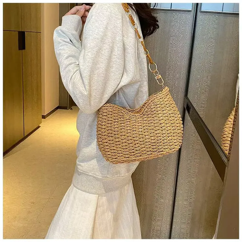 Straw Woven Shoulder Bag for W - Luxury Bags For Women 리뷰 및 가격