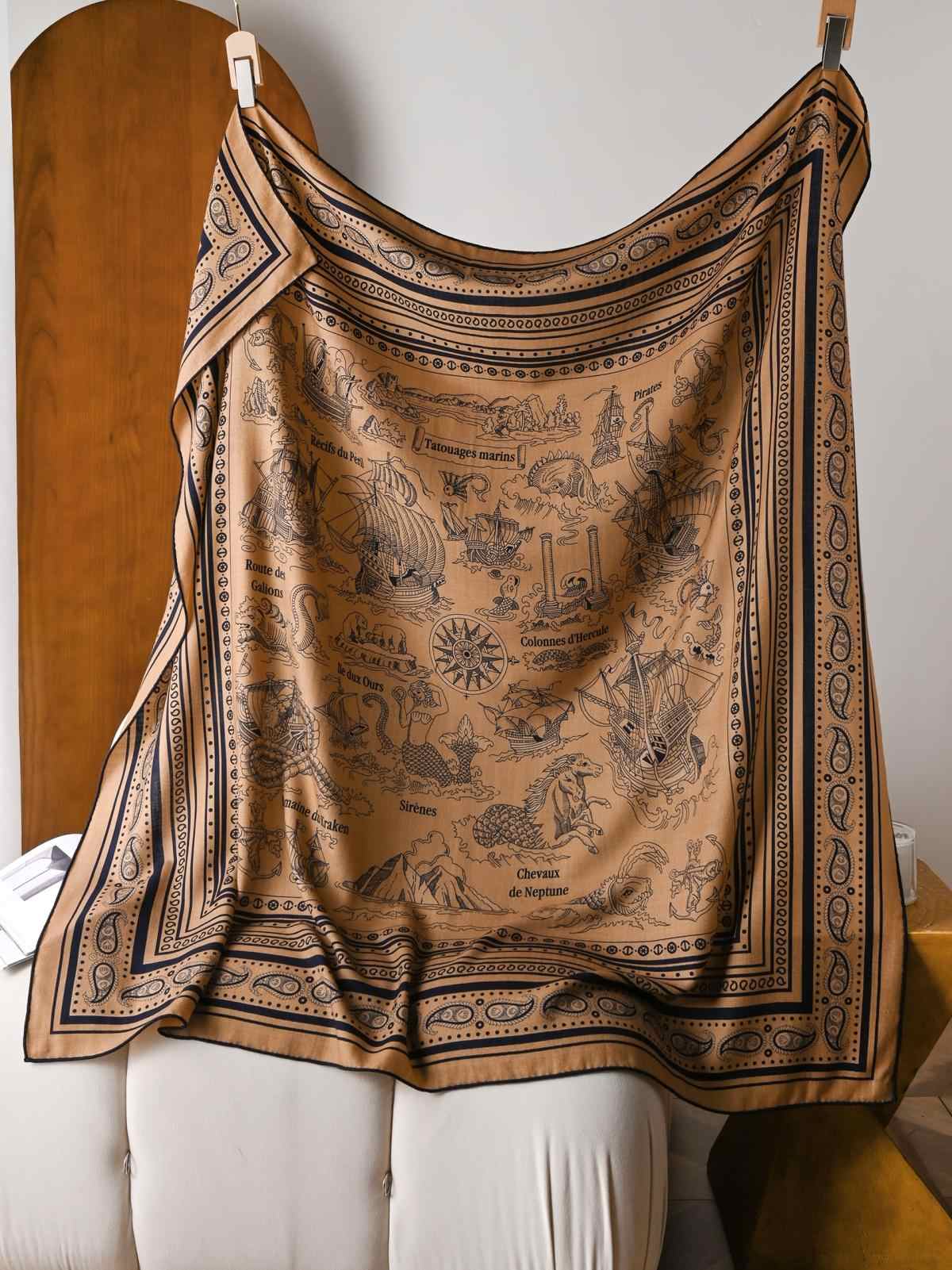 New Silk Wool Scarf Designer L - Luxury Bags Hong Kong 리뷰 및 가격