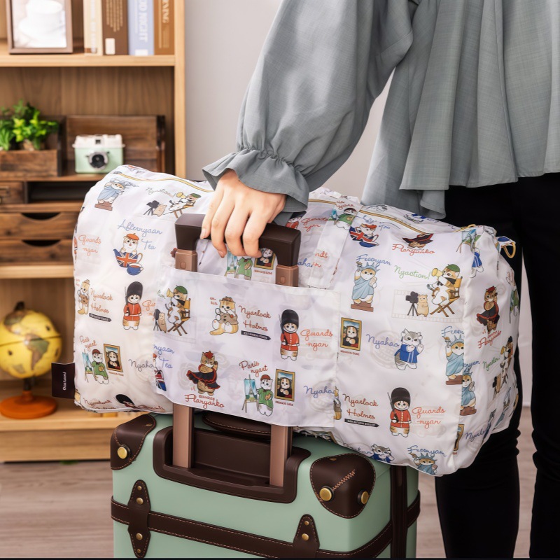 Mofusand Foldable Portable Han - Weekender Bag Duffle 리뷰 및 가격