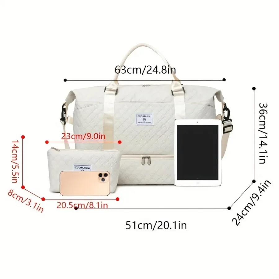 2pcs Set Large Capacity Travel - Weekender Bag Duffle 리뷰 및 가격