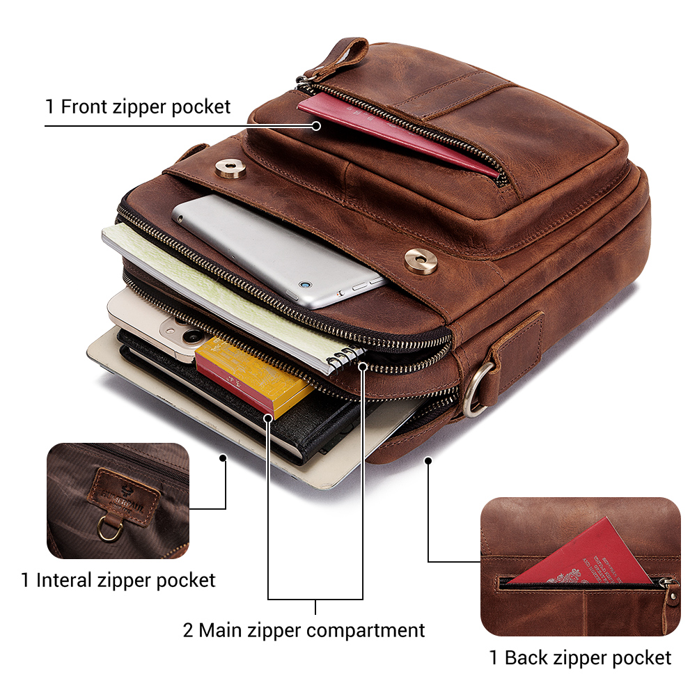 HUMERPAUL Genuine Leather Men' - Luxury Bags Coach 리뷰 및 가격
