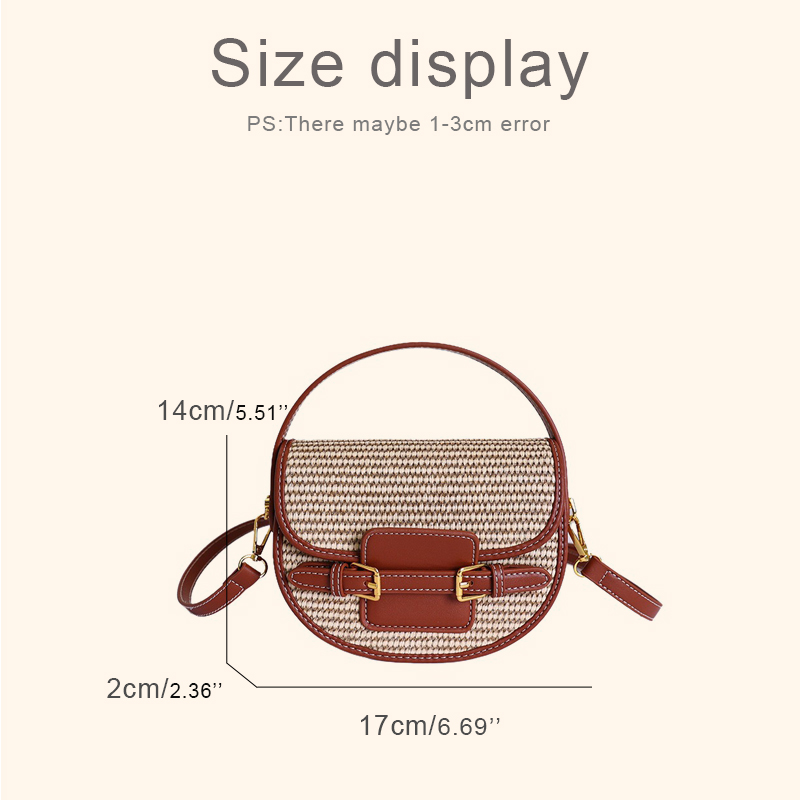 England Style Mini Straw Saddl - Luxury Bags For Women 리뷰 및 가격