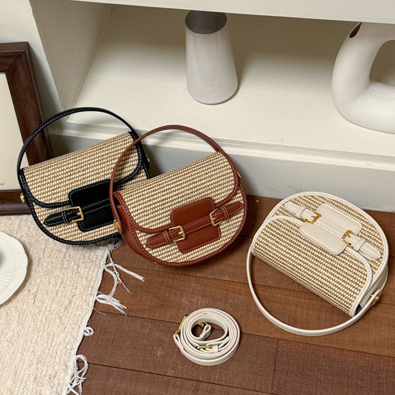 England Style Mini Straw Saddl - Luxury Bags For Women 리뷰 및 가격