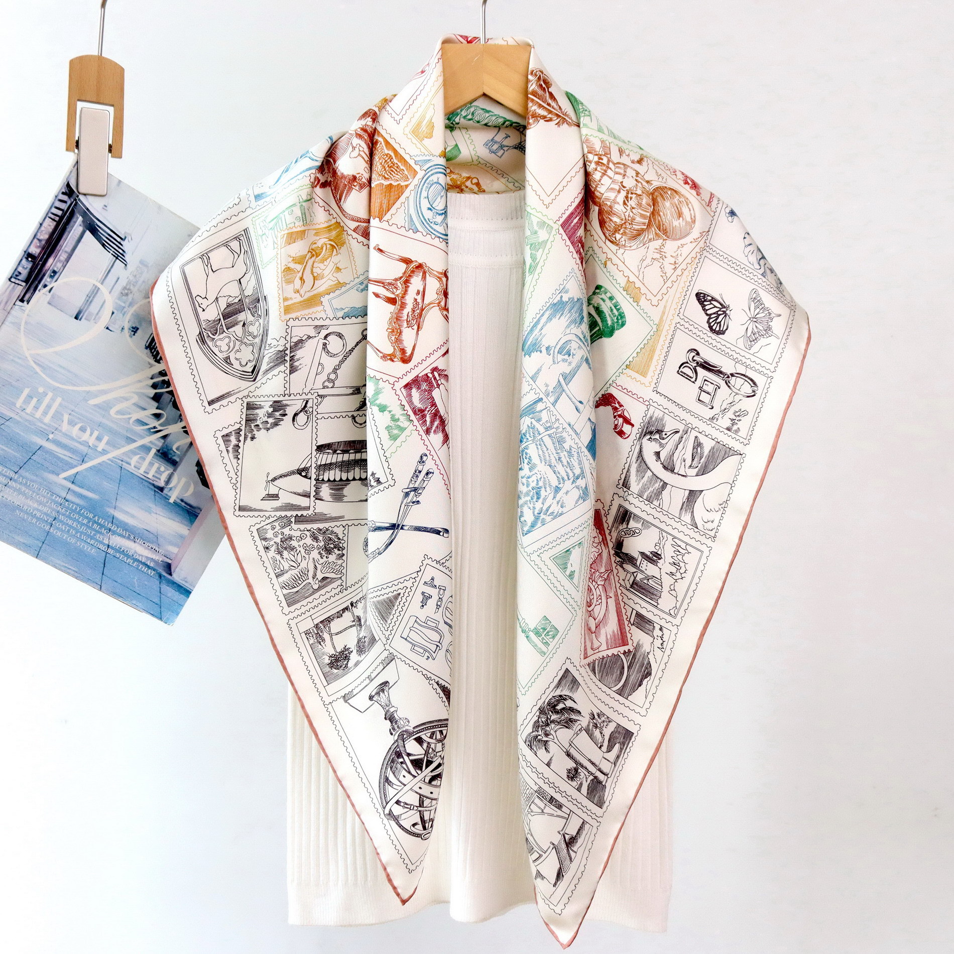 Twill Silk Scarf Luxury Design - Luxury Bags Hong Kong 리뷰 및 가격