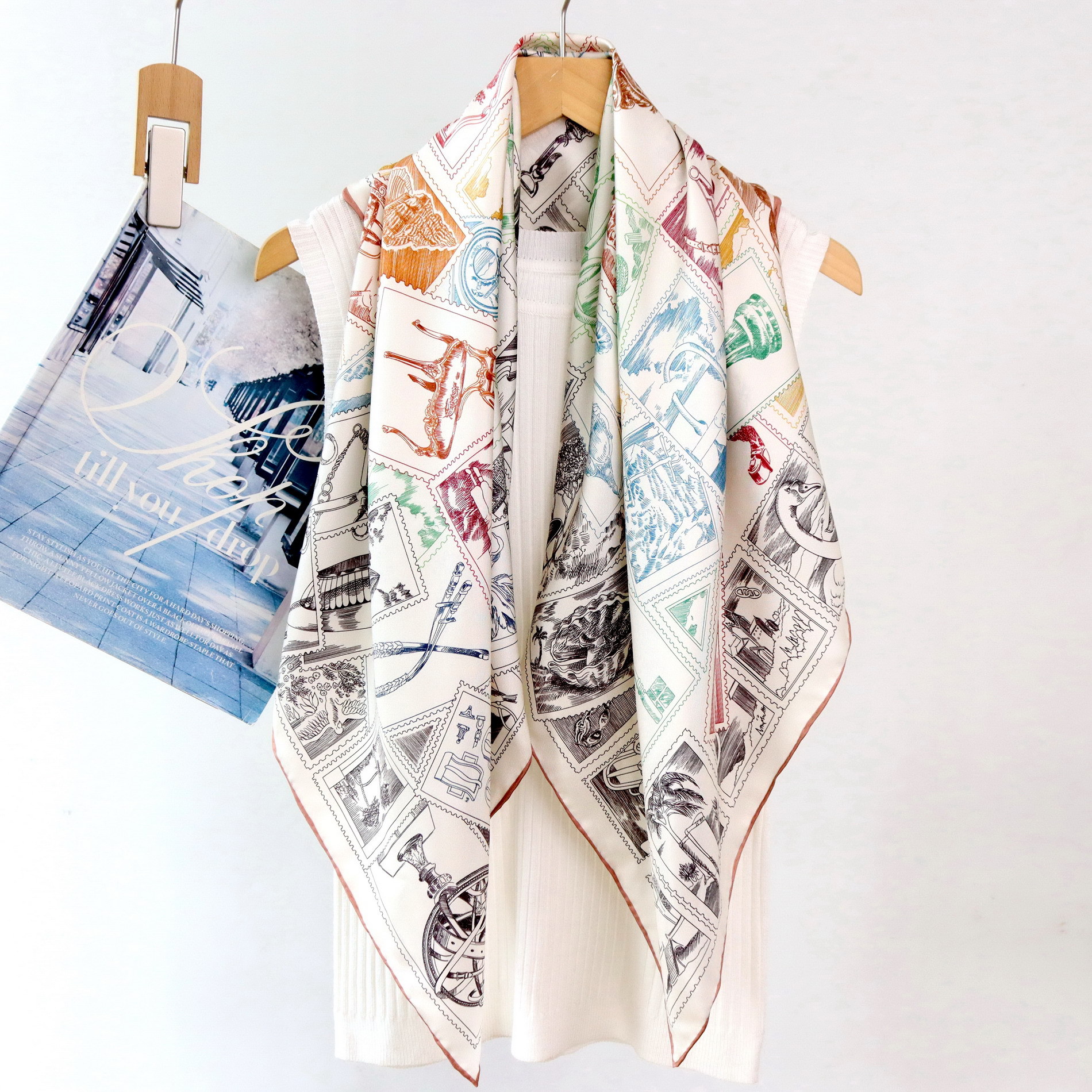 Twill Silk Scarf Luxury Design - Luxury Bags Hong Kong 리뷰 및 가격