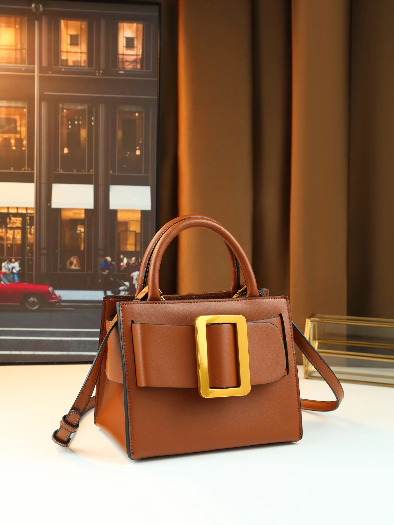 Retro Hong Kong style small sq - Luxury Bags Hong Kong 리뷰 및 가격